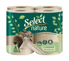 Select Nature 3 Katlı 8'li Rulo Tuvalet Kağıdı