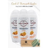 Hacı Şakir Canlandırıcı Bal Saç Kremi 3 x 450 ml