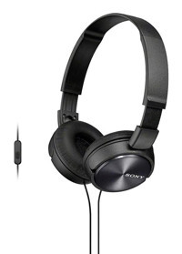 Sony MDR-ZX310APB L Tipi Mikrofonlu Kablolu Kulak Üstü Kulaklık Siyah