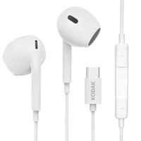 Kodak 210 Mikrofonlu Lightning Kablolu Kulaklık Beyaz