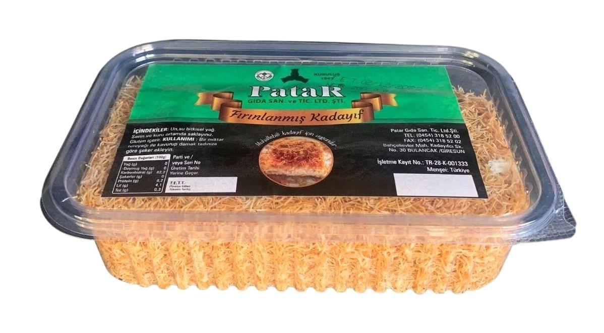 Patar Fırınlanmış Muhallebilik Tel Kadayıf 4x200 gr