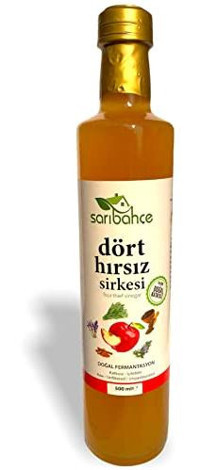 Sarıbahçe Doğal Fermente Dört Hırsız Sirkesi 500 ml
