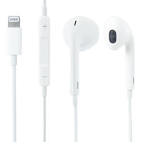 Platoon PL 2025 Apple Uyumlu Silikonsuz Mikrofonlu Lightning Kablolu Kulaklık Beyaz