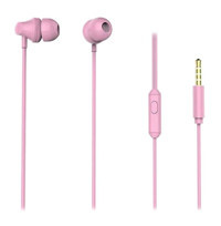 Rampage SN R99 Silikonlu Mikrofonlu 3.5 mm Jak Kablolu Kulaklık Pembe