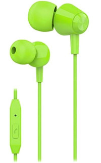 S link SL KU160 Silikonlu Mikrofonlu 3.5 mm Jak Kablolu Kulaklık Yeşil
