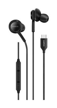 Sunix M 40 Silikonlu Mikrofonlu Type C Kablolu Kulaklık Siyah