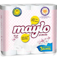 Maylo 3 Katlı Kokulu Renkli 32'li Rulo Tuvalet Kağıdı