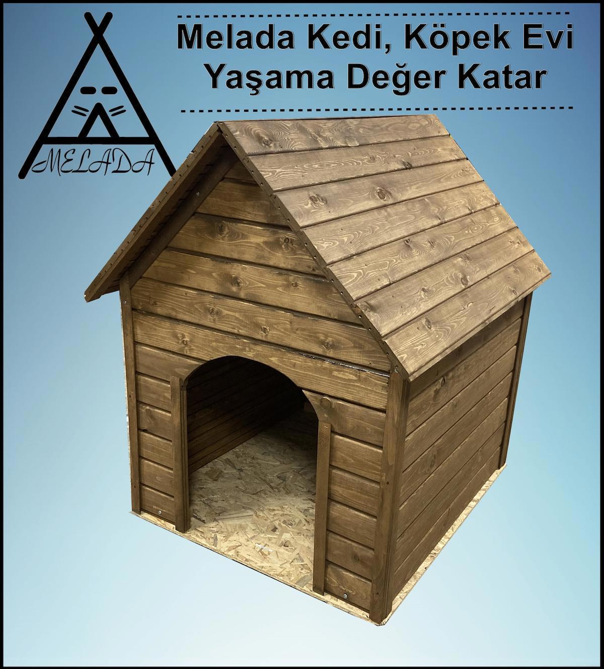 Melada Dış Mekan Ahşap Köpek Kulübesi