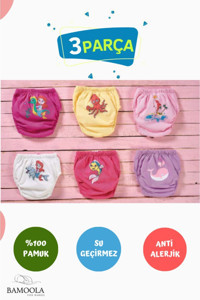 Bamoola 10 - 15 kg 3'lü Sızdırmayan Ahtapot Deniz Atı Yunus Desenli Alıştırma Külodu
