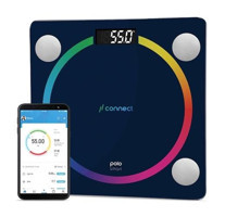 Polosmart PSC04 Yağ Ölçen Vücut Analizi Yapan Bluetoothlu Kas Ölçen Dijital Akıllı Tartı