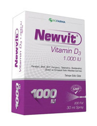 Rcfarma Vitamin D3 Yetişkin Vitamin 30 ml Sprey