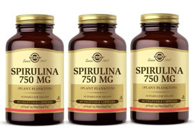Solgar Spirulina Yetişkin Vitamin 3x80 Adet Kapsül