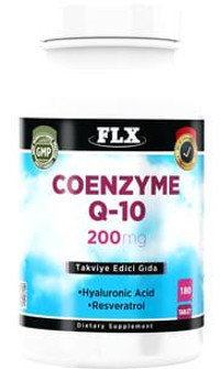 Flx Coenzyme Q-10 Hyaluronik Asit Resveratrol Yetişkin Vitamin 180 Adet Tablet