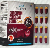 Zade Vital Zerdeçal Forte Zerdeçallı Yetişkin Vitamin 60 Adet Kapsül