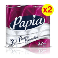 Papia 3 Katlı 2x32'li Rulo Tuvalet Kağıdı