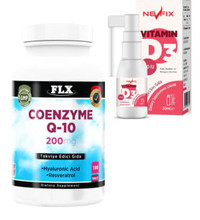 Flx Vitamin D3 & Coenzyme Q-10 Yetişkin Vitamin 20 ml 180 Adet Tablet