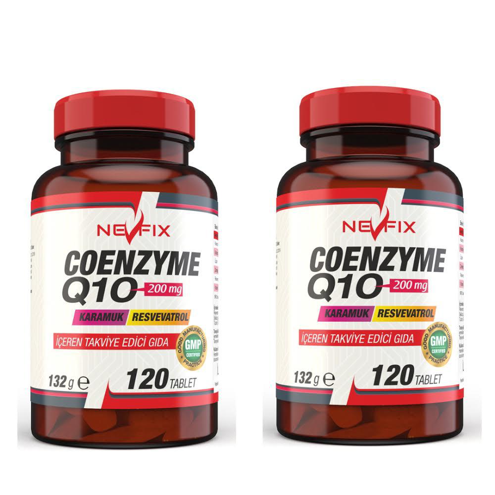 Nevfix Coenzyme Q-10 MG Koenzim Q-10 Yetişkin Vitamin 2x120 Tablet Tablet
