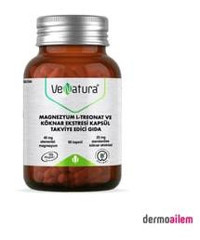 Venatura Magnezyum L-Treonat ve Köknar Ekstresi Yetişkin Vitamin 90 Adet Kapsül