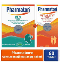 Pharmaton Vitality-Pharmaton RLX Yetişkin Vitamin 30 Adet Tablet
