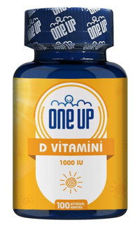 One Up D Vitamini Yetişkin Vitamin 100 Adet Kapsül