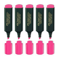 Faber-Castell 1548 5'li Neon Pembe Fosforlu Kalem