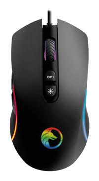 Gametech Vortex RGB Ergonomik Makrolu Kablolu Siyah Optik Gaming Mouse