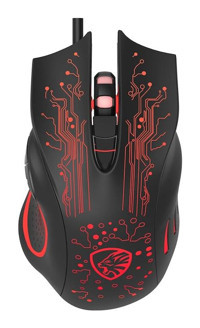 Hytech HY-X8 Eagle RGB Ergonomik Makrolu Kablolu Siyah Optik Gaming Mouse