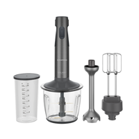 Grundig Hbs 7285 500 ml Cam Turbo Fonksiyonu 1500 W Çift Bıçaklı 3'lü Blender Seti Gri