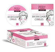 BEAUTY DERM Göz Maskesi Pembe Hidrojel Maske 60 adet Şişkinliği Azaltır