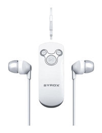 Syrox Mx13 Tek Mikrofonlu 5.0 Silikonlu Kablosuz Kulak İçi Bluetooth Kulaklık Beyaz