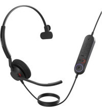 Jabra Engage 40 Tek Mikrofonlu 5.1 Işıklı Silikonsuz Gürültü Önleyici Kablolu Kulak İçi Bluetooth Kulaklık