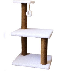 Petitopya Oturaklı Oyuncaklı Katlı 66 cm Kedi Tırmalama Tahtası