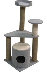 Shivering Lena Pet Oyuncaklı 100 cm Kedi Tırmalama Direği Antrasit