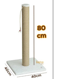 Kayton 80 cm Kedi Tırmalama Direği Bej