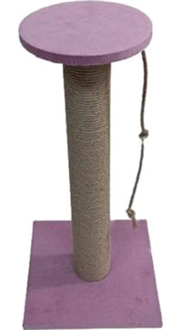 Bedspet Oturaklı 70 cm Kedi Tırmalama Tahtası Pembe