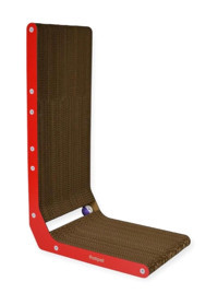 Rotipet Oyuncaklı Kedi Otlu 68 cm Kedi Tırmalama Rampası Kırmızı