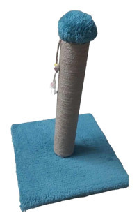Mavi Kaktüs Oyuncaklı 40 cm Kedi Tırmalama Direği Mavi