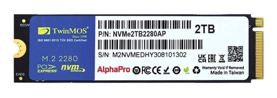 Twinmos TLC-3DNAND PCIE M2 2 TB m2 2280 SSD
