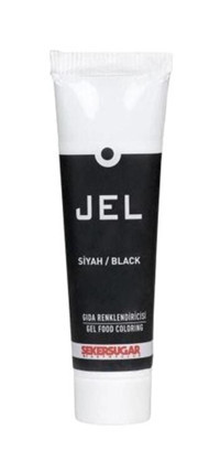 Şeker & Sugar Yenilebilir Tüp Siyah Jel Gıda Boyası 100 ml