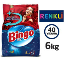 Bingo Matik Lovely Parfümlü Renkliler İçin 40 Yıkama Toz Deterjan 6 kg