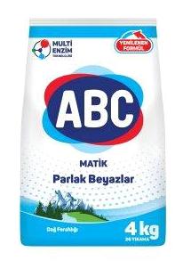 Abc Parfümlü Beyazlar İçin 26 Yıkama Toz Deterjan 4 kg