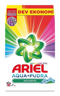 Ariel Aqua Pudra Dağ Esinti Renkliler İçin Toz Deterjan 7 kg