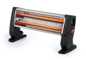 Akel AS1012 1200 Watt Ayaklı Quartz Isıtıcı Siyah