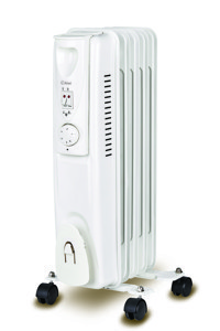 Kiwi KHT-8405 1000 Watt 5 Dilim Ayaklı Yağlı Radyatör Isıtıcı Beyaz