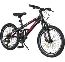 TommyBike RIVEN Alüminyum Kadro 20 Jant 21 Vites Amortisörlü Dağ Bisikleti Kırmızı