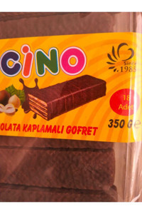 Cino Efsane Çikolatalı Fındıklı Gofret 350 gr