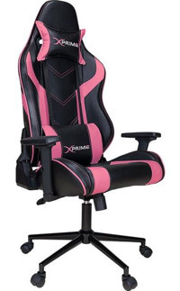 xPrime Air Ortopedik Suni Deri Oyuncu Koltuğu Pembe