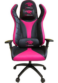 xPrime Pubg Ortopedik Suni Deri Oyuncu Koltuğu Siyah-Pembe