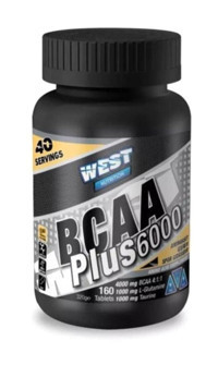 West Nutrition Plus 6000 Aminoasit 160 Adet Kapsül