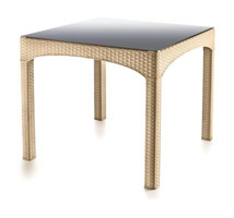 Omnipazar SY-2576 Kare Rattan Bahçe Masası